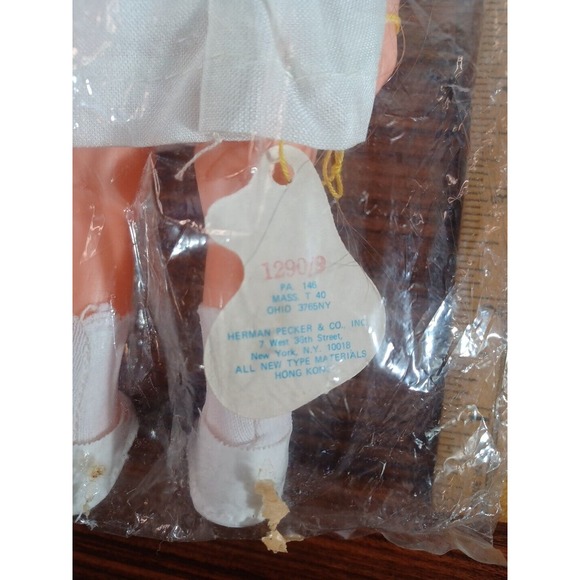 Rare Vintage 1960's Herman Pecker & Co Girl Doll Blonde New In Package #9/1290 - Picture 5 of 14